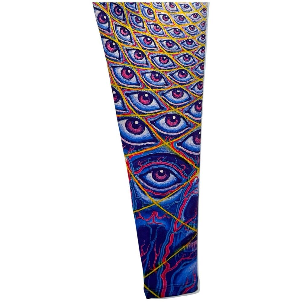 Psychedelic Eye Pattern Leggings - image 3